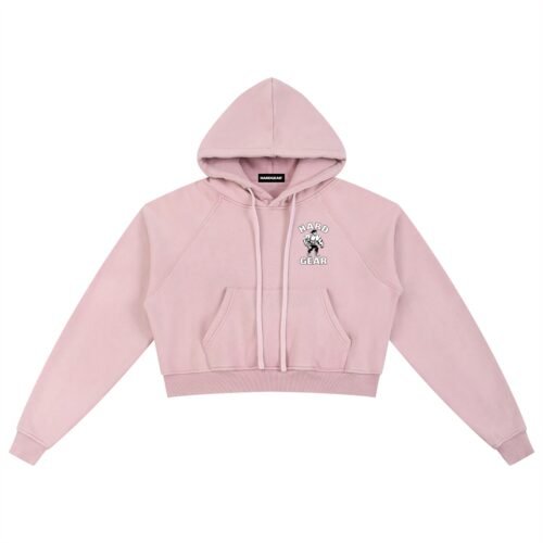 Snow Washed Cropped Hoodie