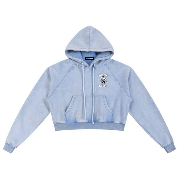 Snow Washed Cropped Hoodie